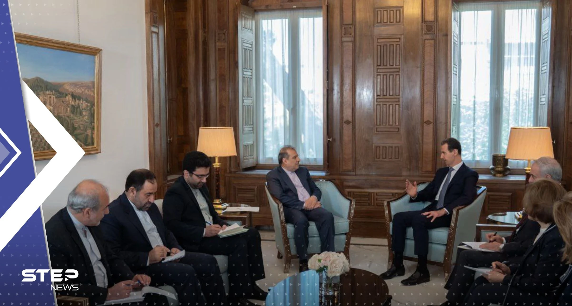 الأسد يلتقي وفداً إيرانياً بدمشق.. والرئاسة السورية تكشف سبب الزيارة