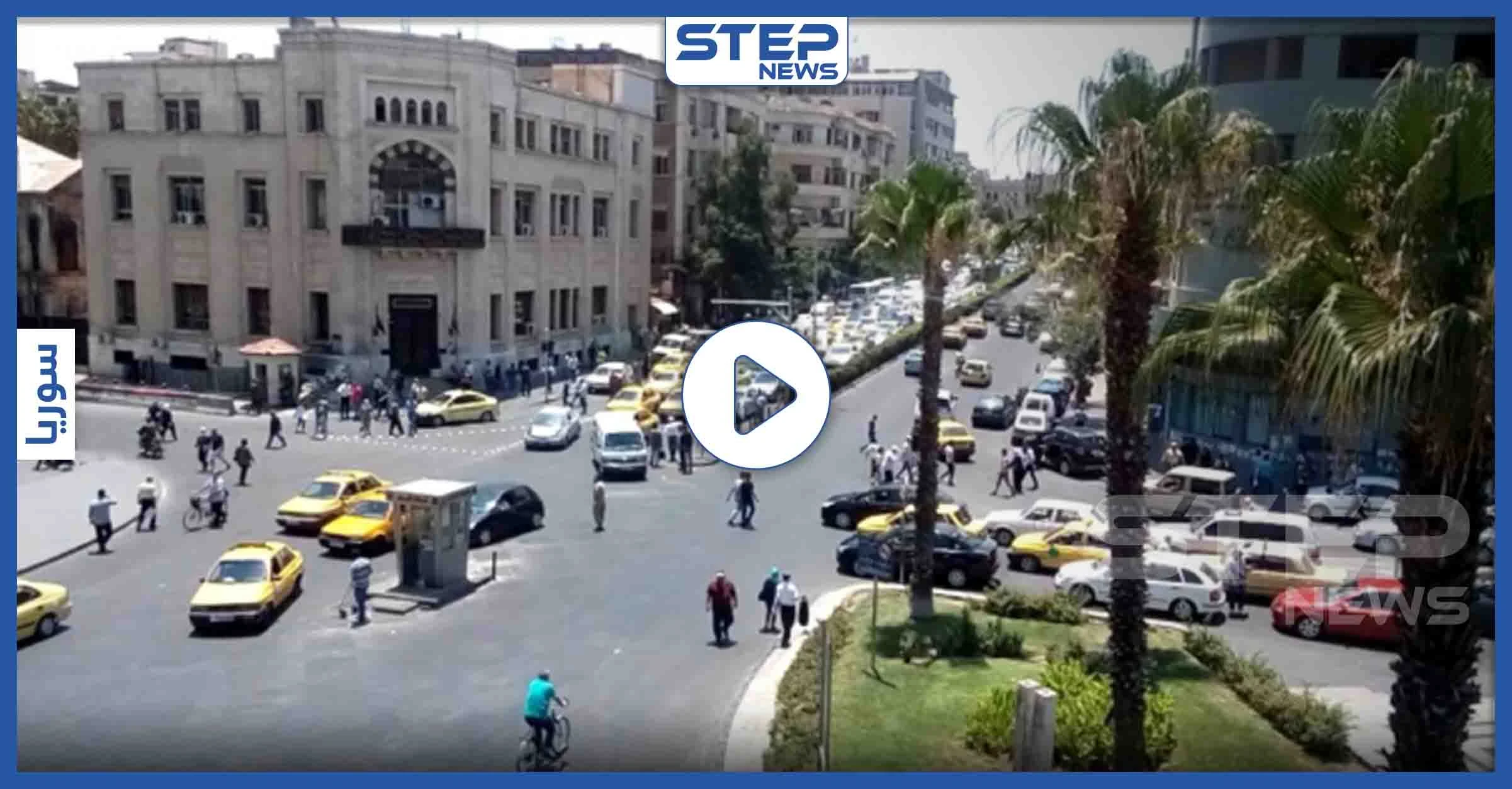 بالفيديو|| حيوان غير مألوف يتجول وسط دمشق في ظل حظر التجوال