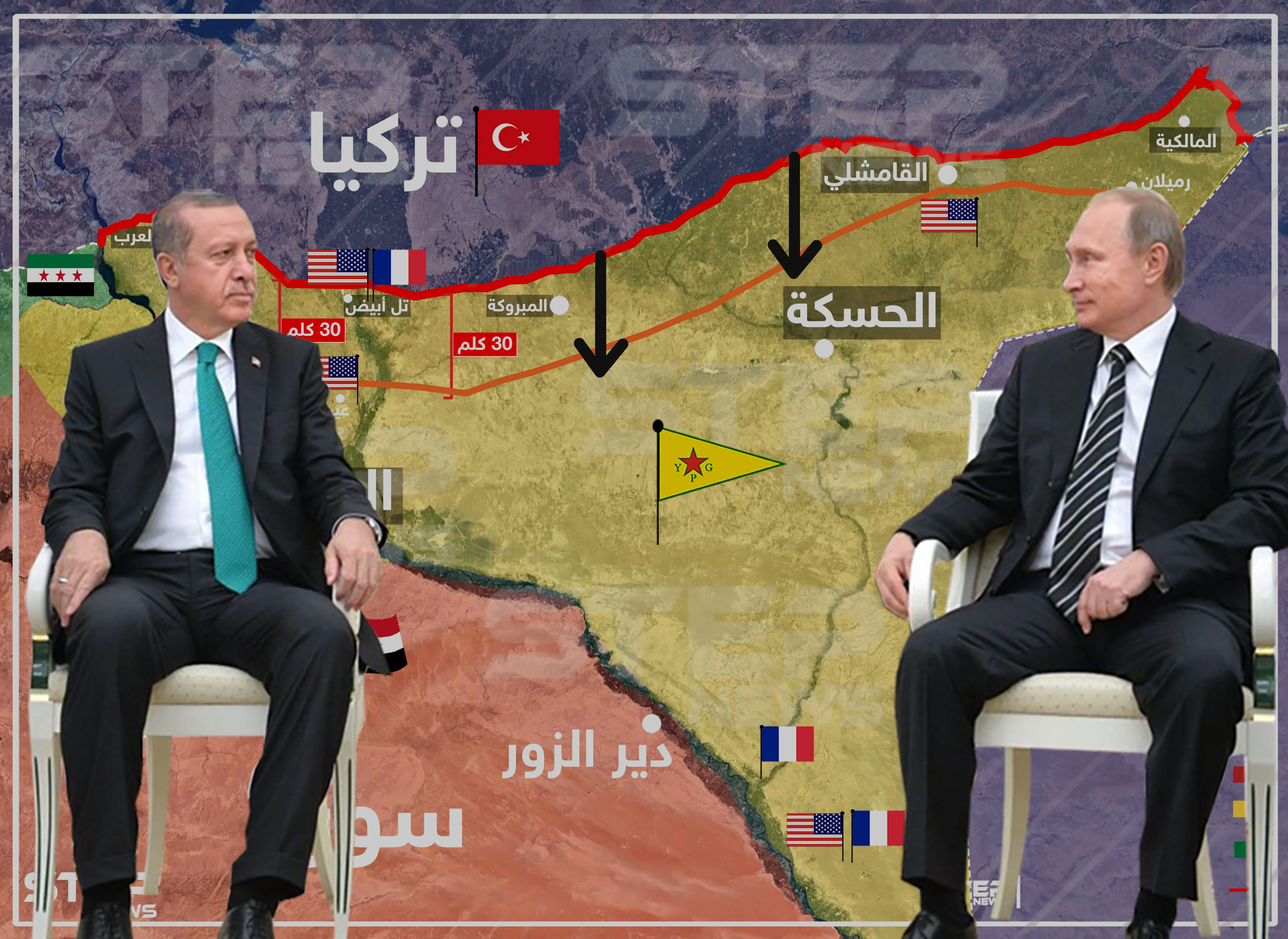 بمؤتمر صحفي مشترك، اردوغان وبوتين يتفقان على إزالة "البؤر الإرهابية" من ادلب!!