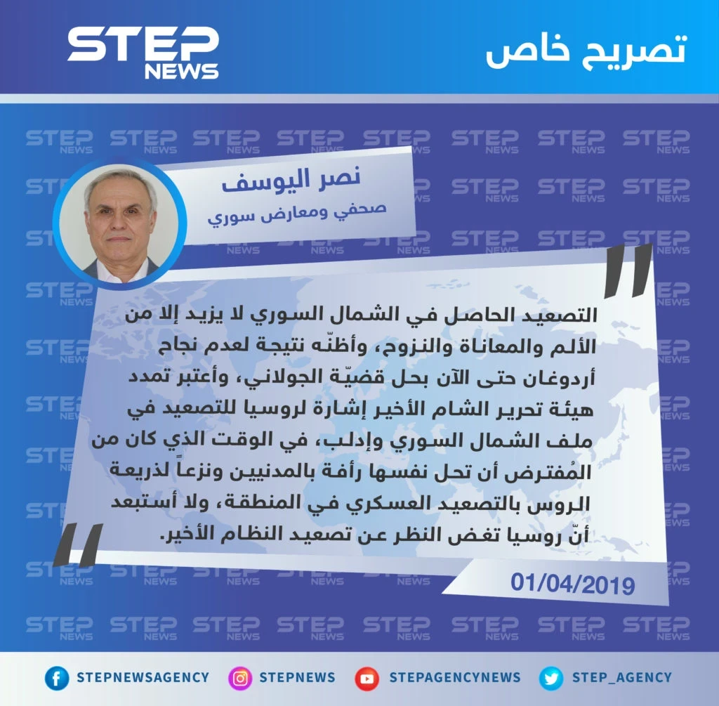صحفي ومعارض سوري: التصعيد في الشمال السوري سببه فشل أردوغان في حل هيئة تحرير الشام
