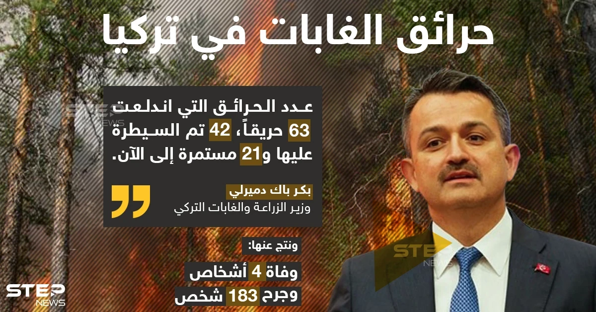 حرائق الغابات في تركيا