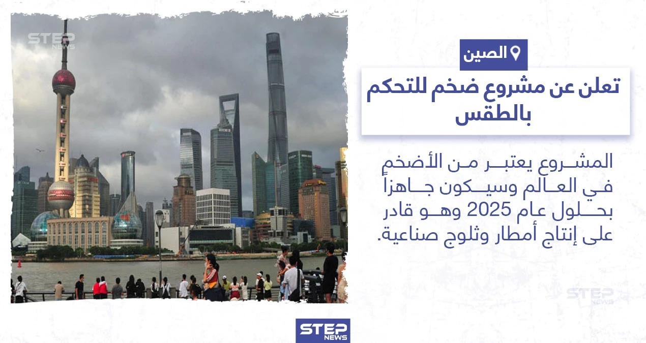 الصين تعلن عن مشروع للتحكم بالطقس، ما رأيك بهذا المشروع؟