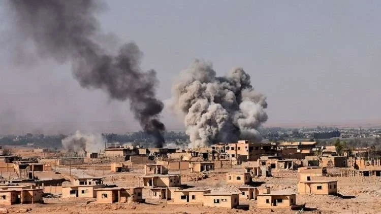 صواريخ مدمّرة يستخدمها التحالف الدولي في الباغوز، والقيادة الأمريكية تربط انسحابها بهزيمة داعش
