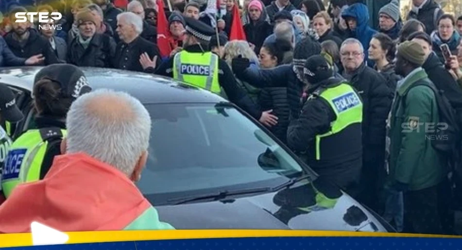الشرطة الاسكتلندية تلقي القبض على امرأة سبعينية صدمت بسيارتها متظاهرين مؤيدين للفلسطينيين