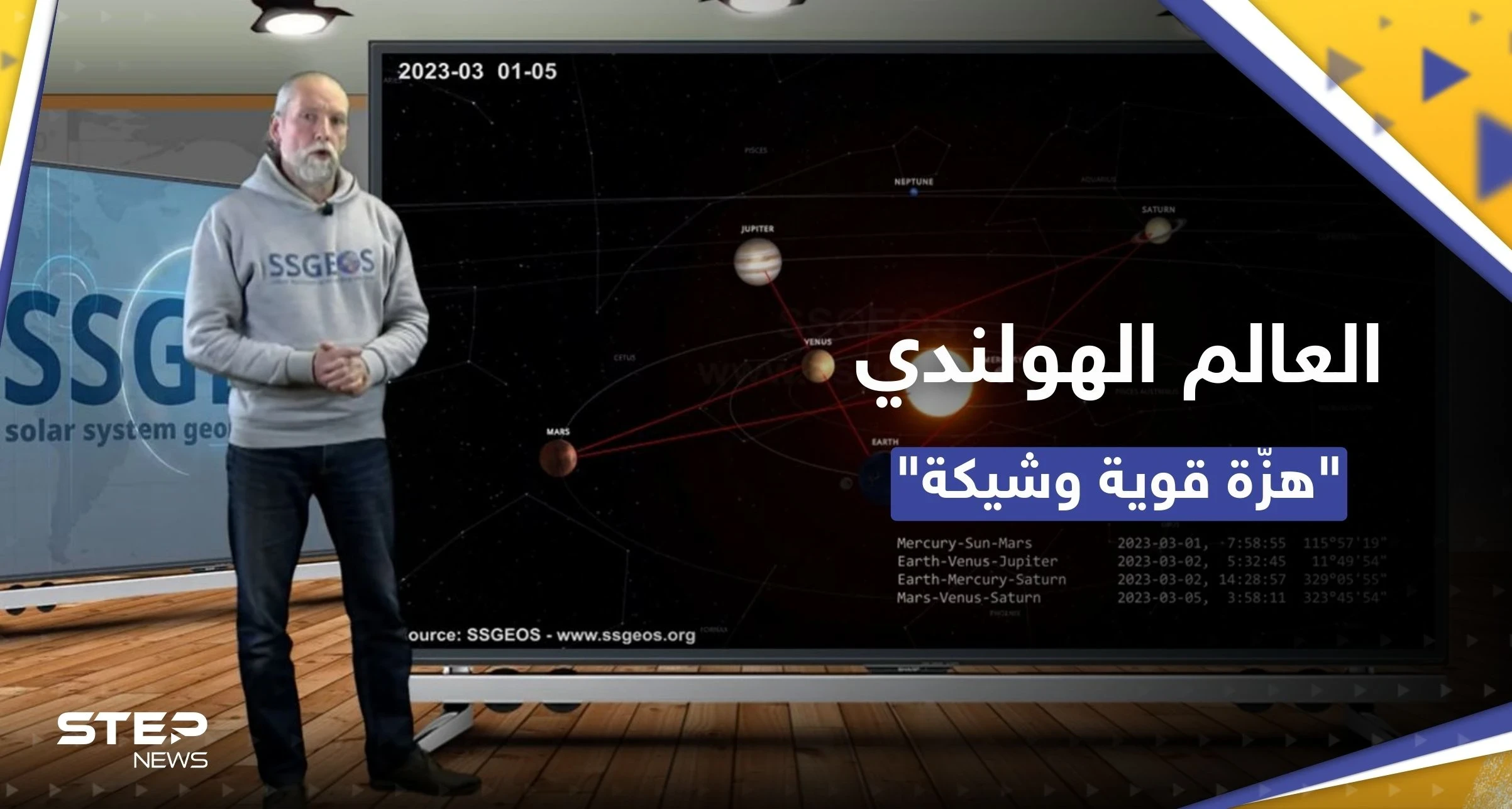 حدد زمانها ومكانها.. العالم الهولندي يتنبأ مجدداً بـ "هزّة قوية" وشيكة