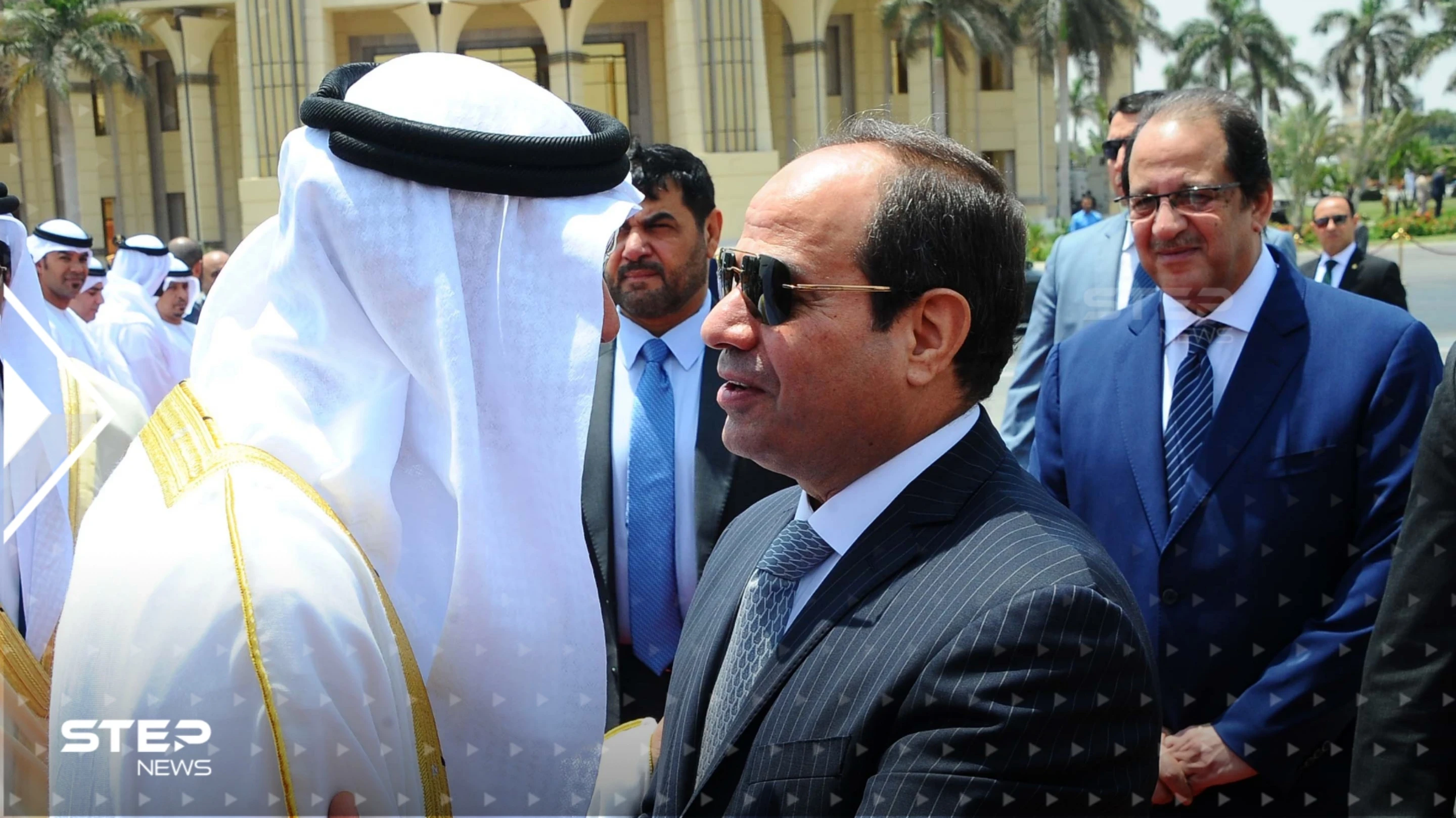 لعقد اجتماعٍ ثلاثي.. السيسي يستقبل ملك الأردن وولي عهد أبوظبي بمطار القاهرة