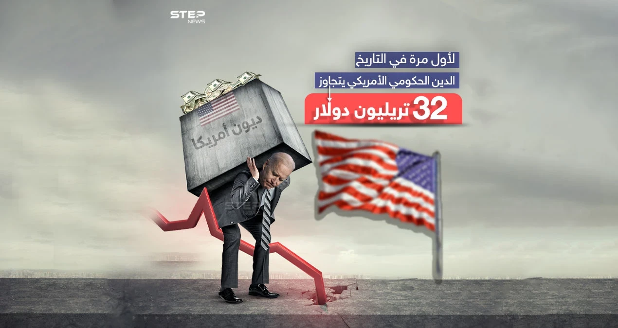 الدين الحكومي الأمريكي يضع بايدن في ورطة بعد تجاوزه  32 تريليون دولار