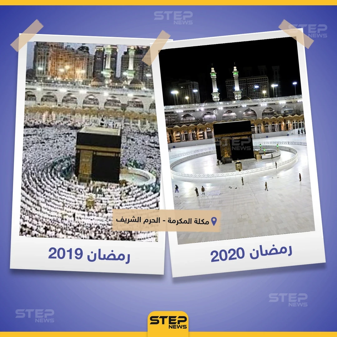 الحرم المكي بين عامي 2019 - 2020