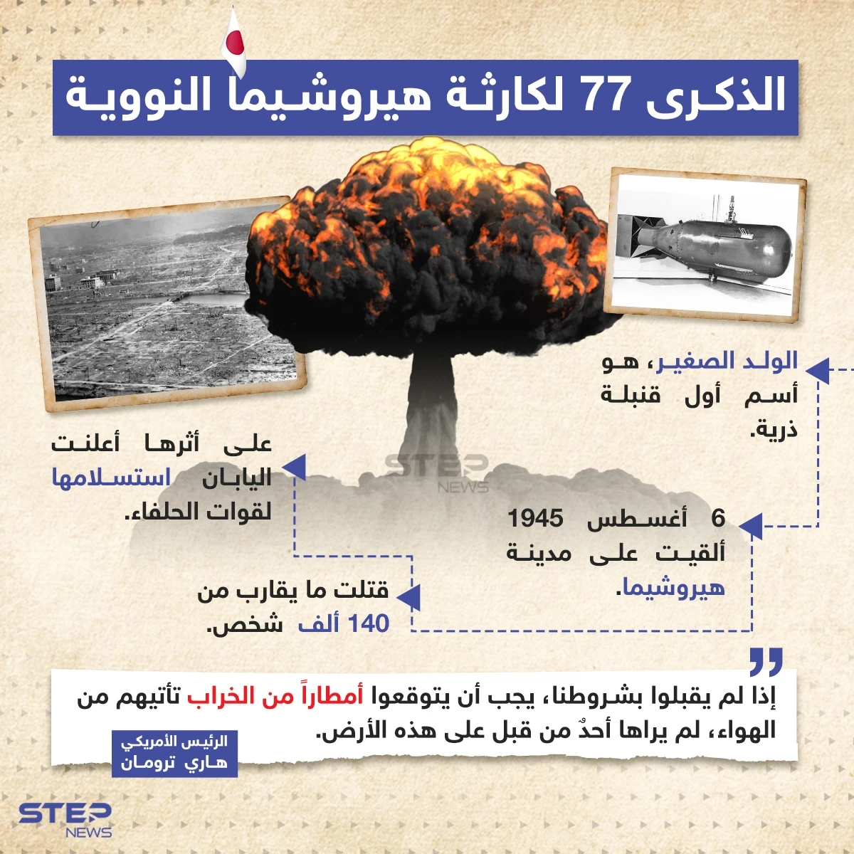 اليابان تحيي الذكرى الـ77 لكارثة هيروشيما