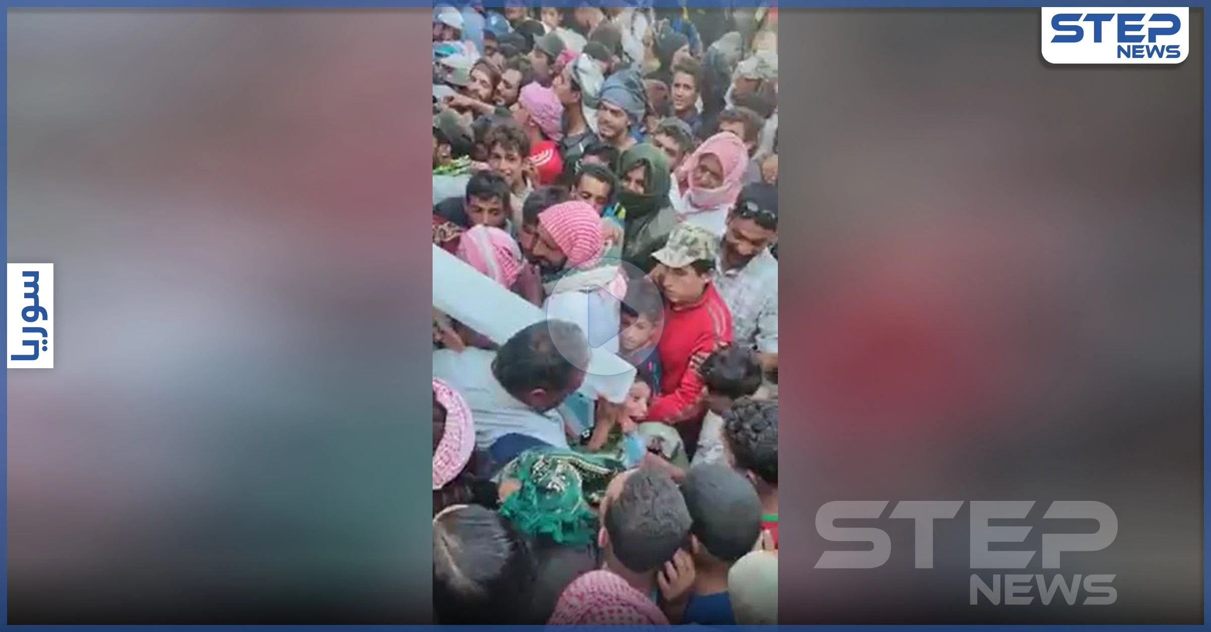بالفيديو|| رغماً عن أنف كورونا.. طابور ضخم من أهالي دير الزور أمام محل لبيع الثلج