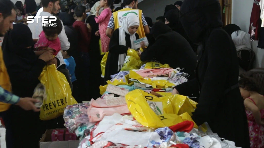 مشاهد من حفل تكريم ذوي الشهداء في عيد الفطر بمدينة الباب في ريف حلب