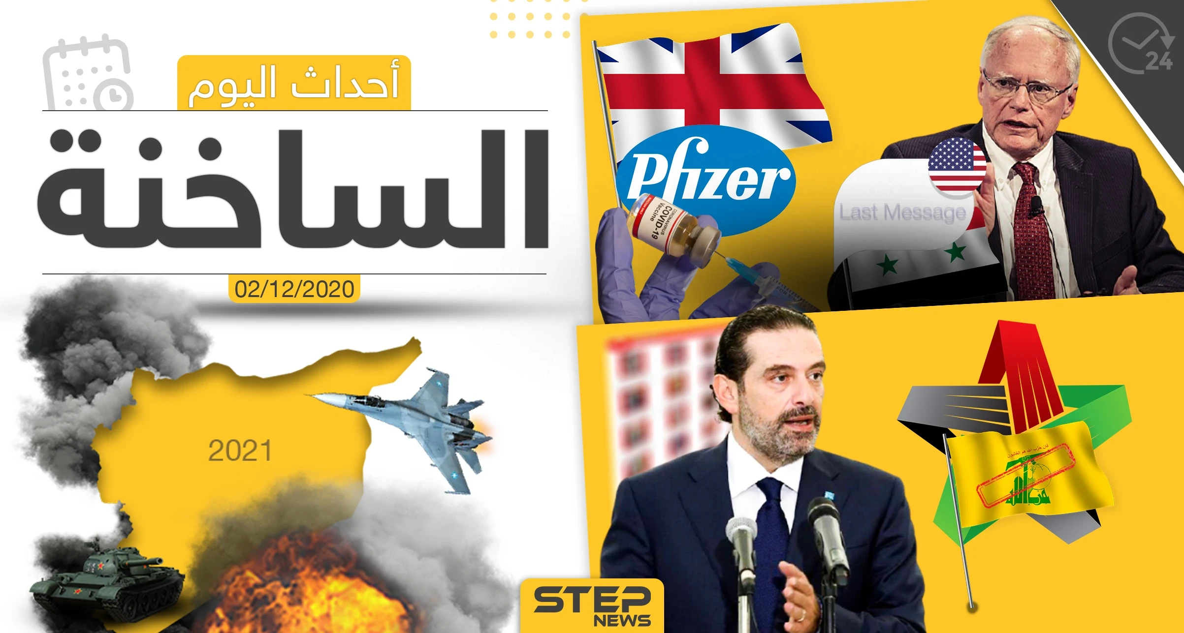 أهم أخبار اليوم في سوريا والعالم- الأربعاء 02/12/2020