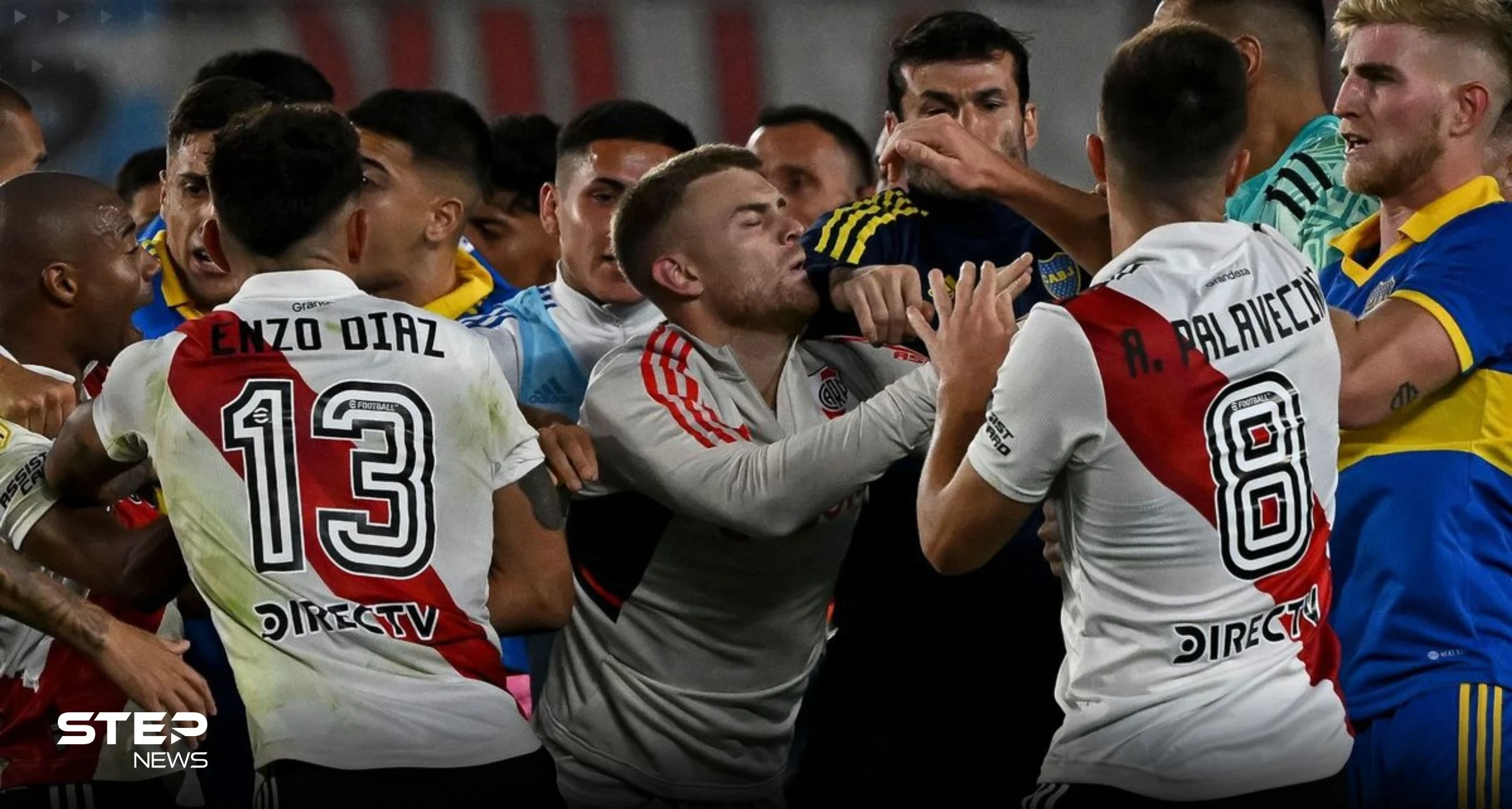 بالفيديو: خناقة شوارع و7 بطاقات حمراء في فوز ريفر بليت على بوكا جونيورز في الدوري الأرجنتيني