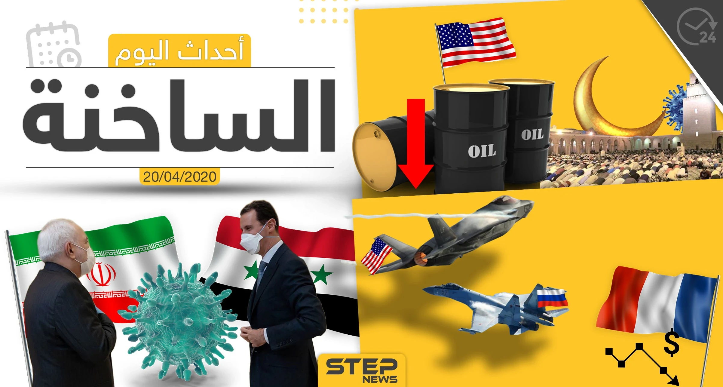 أهم أحداث سوريا والعالم- الاثنين 20/04/2020