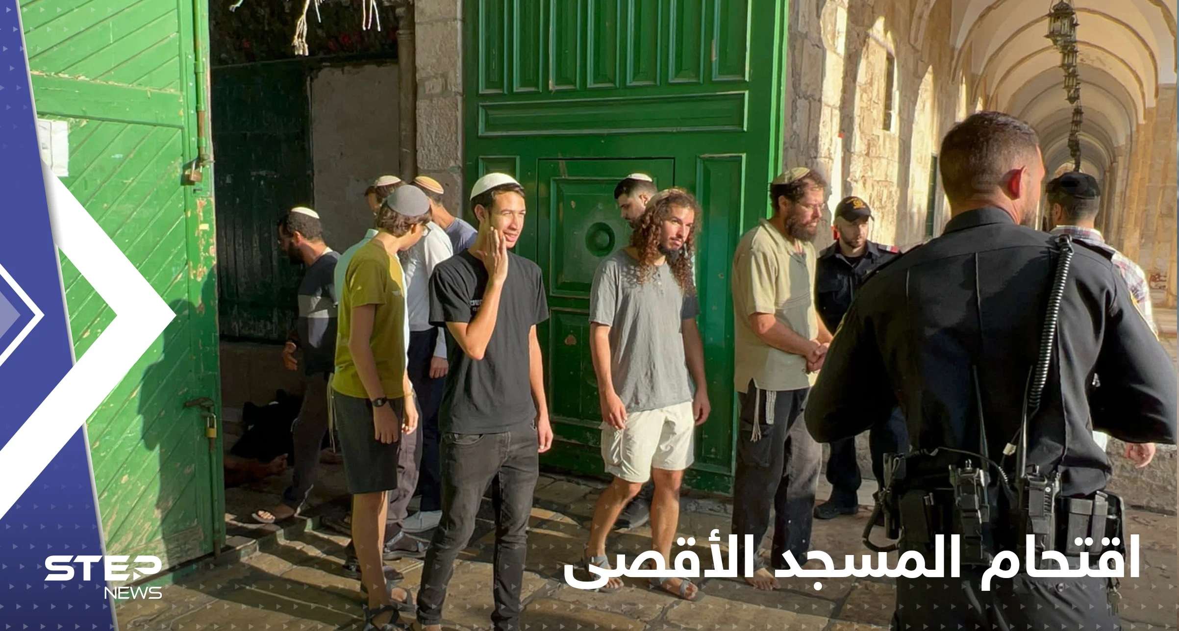 شاهد|| مستوطنون يشتمون النبي الكريم محمد أثناء اقتحامهم المسجد الأقصى