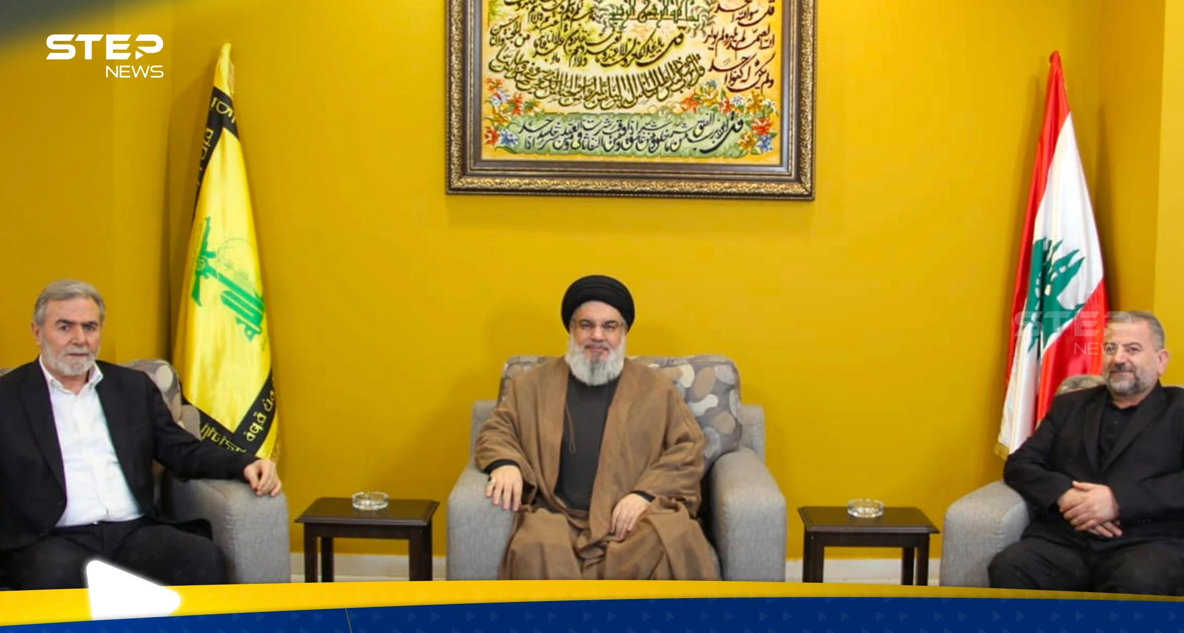 وفد من حماس يلتقي نصر الله.. وبيان يكشف تفاصيل الاجتماع