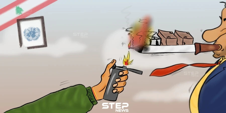 حريق مخيم المنية