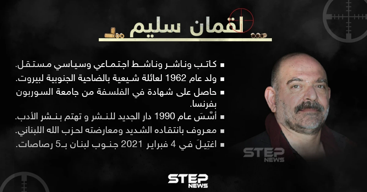 تعرّف على أبرز محطات حياة الناشط لقمان سليم