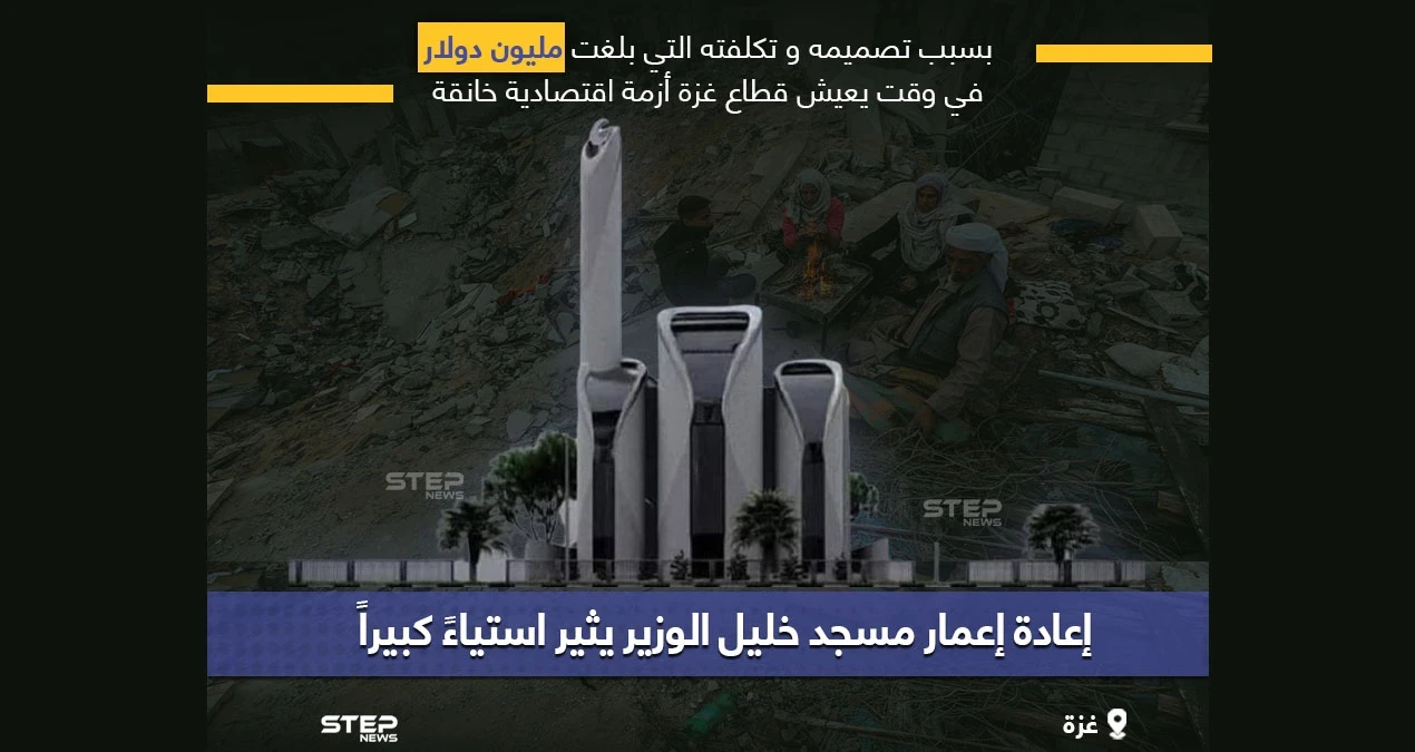 في غزة المحاصرة .. مليون دولار لإعادة بناء مسجد خليل الوزير