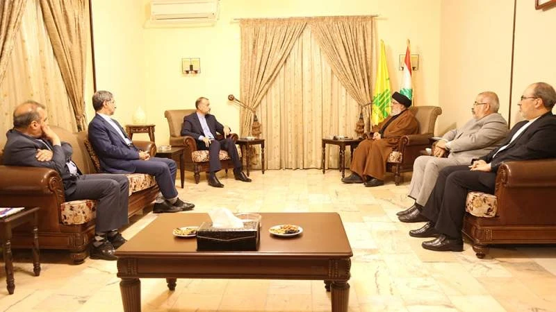 حسن نصرالله يلتقي وزير خارجية إيران ببيروت.. وبيان يكشف تفاصيل اللقاء