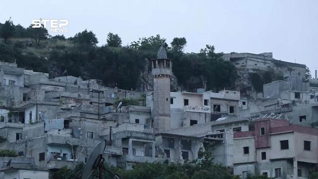 أذان المغرب من مسجد بداما الكبير غرب إدلب