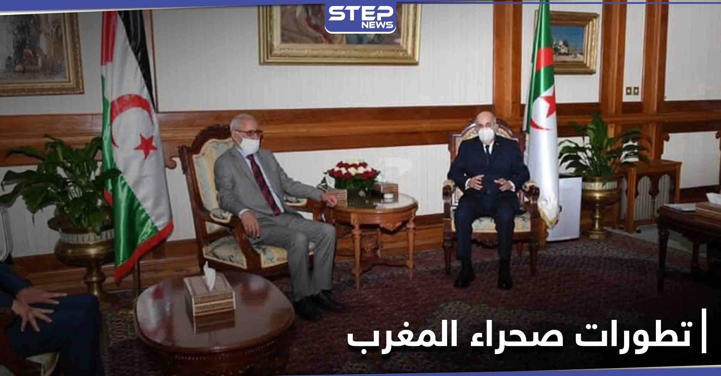الرئيس الجزائري يناقش مع زعيم البوليساريو آخر التطورات في الصحراء
