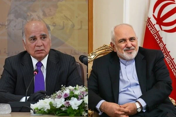 جواد ظريف في العراق متحدثاً عن حسن الجوار وعدم التدخل ودور العراق بملفات هامة