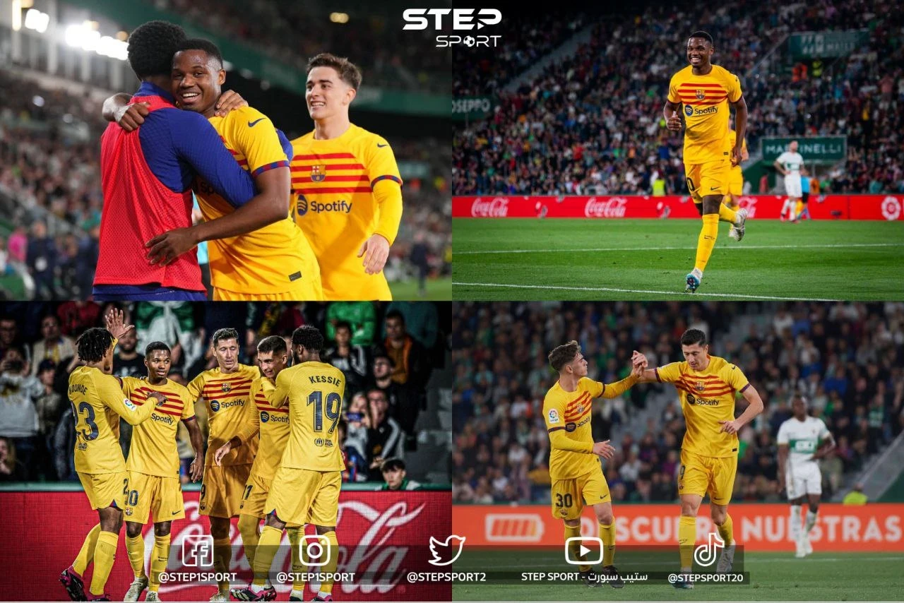 بالفيديو || برشلونة يعزز صدارته للدوري الإسباني بانتصار عريض على إليتشه