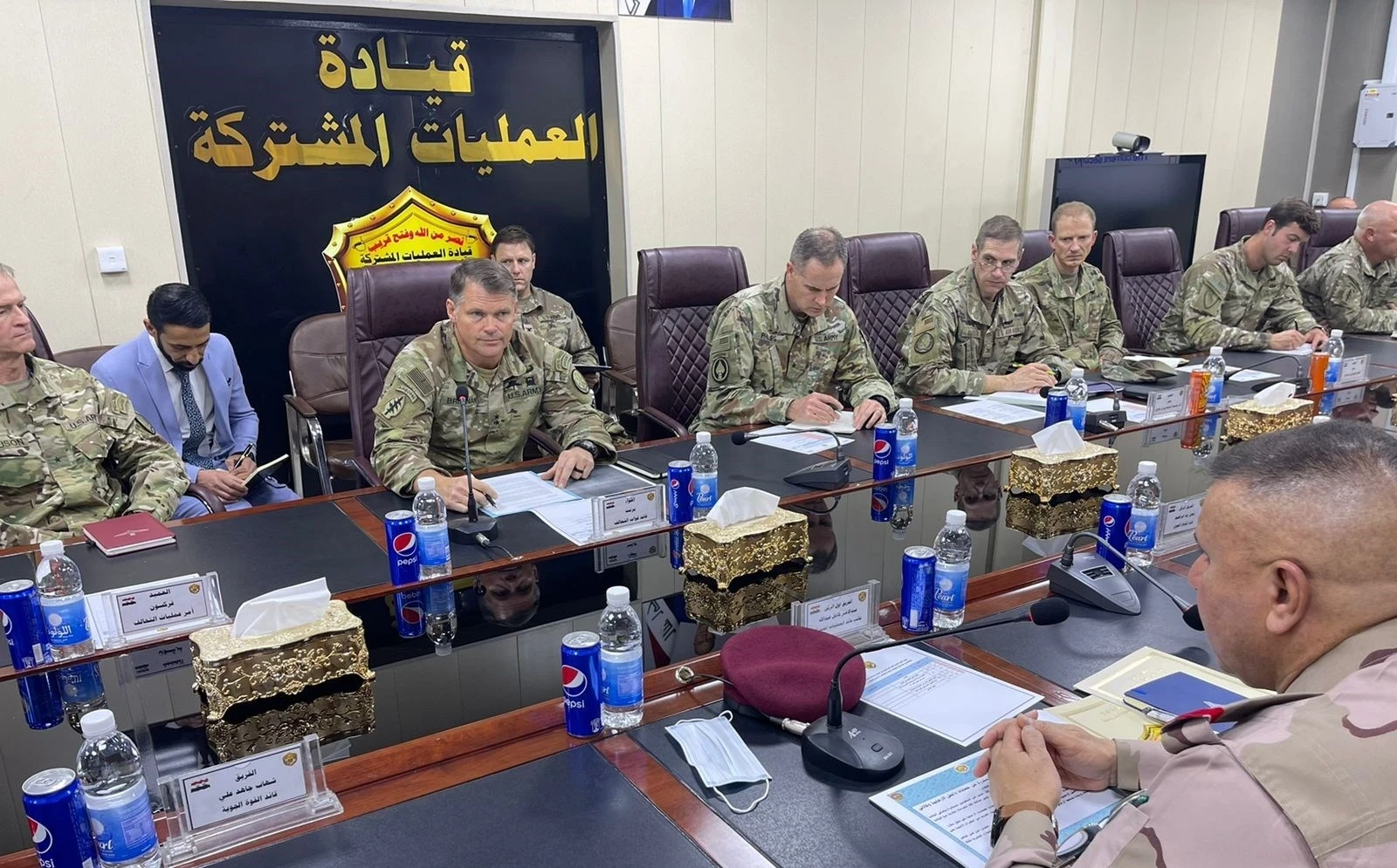 اتفاق عراقي أمريكي حول تقليص الوحدات القتالية الأمريكية من القواعد العسكرية في أربيل وعين الأسد
