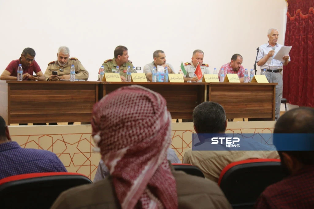 اجتماع لوجهاء وفعاليات مع رؤساء مؤسسات في المدينة الباب بريف حلب