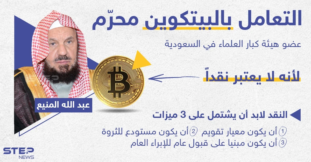 عضو كبار العلماء بالسعودية يحرم عملة "بيتكوين" الرقمية