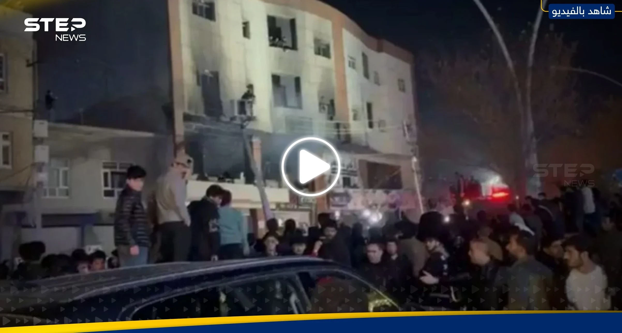 شاهد|| حريق كبير يلتهم مبنىً سكنياً جامعياً شمال العراق.. وسقوط عشرات الضحايا