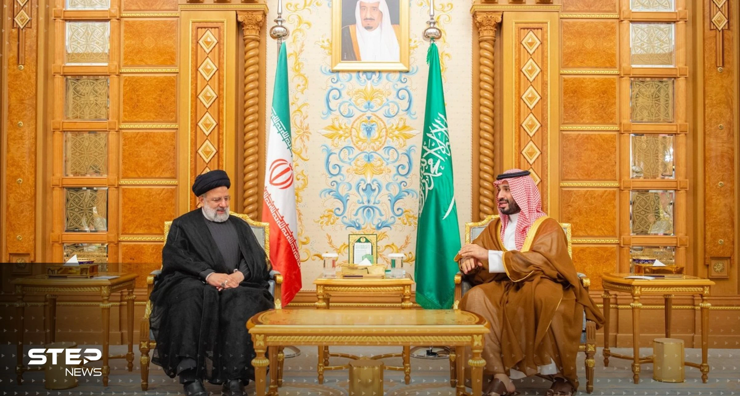 شاهد|| أوّل لقاء بين ولي العهد السعودي والرئيس الإيراني منذ استئناف العلاقات