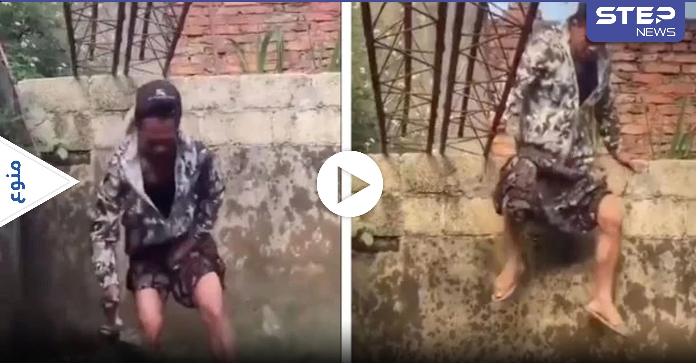 بالفيديو|| آسيوي ينزل في بركة مليئة بالتماسيح.. ويحاول الإمساك بهم